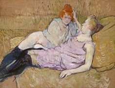 The Sofa by Toulouse-Lautrec (1884)